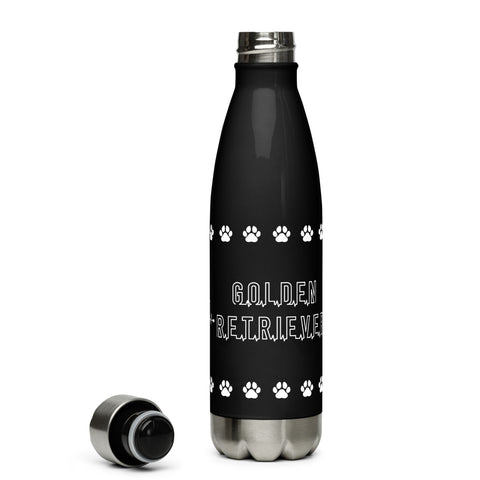 Golden Retriever [Show] | Heartbeat | 17 oz Stainless Steel Water Bottle