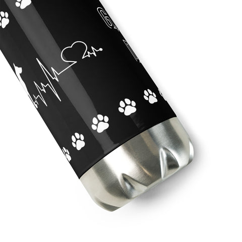 Great Dane | Heartbeat | 17 oz Stainless Steel Water Bottle