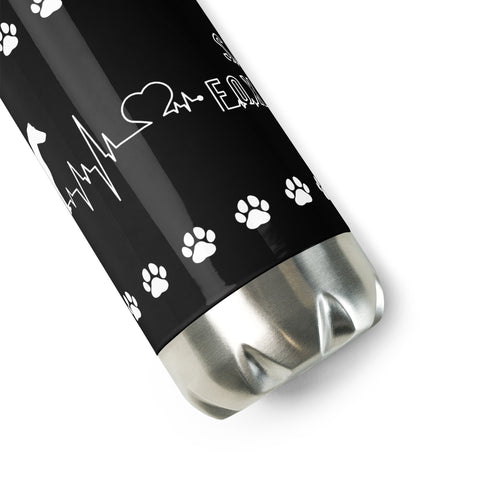 Smooth Fox Terrier | Heartbeat | 17 oz Stainless Steel Water Bottle