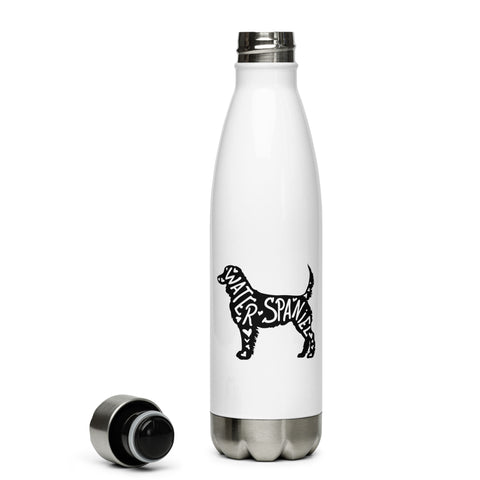 American Water Spaniel | Silhouette | 17 oz Stainless Steel Water Bottle