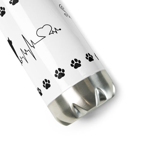 Shiba Inu | Heartbeat | 17 oz Stainless Steel Water Bottle