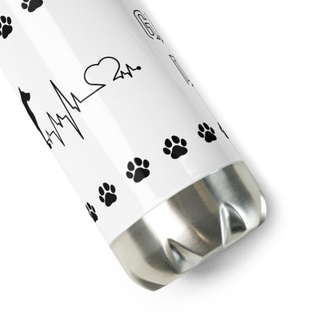 Great Dane | Heartbeat | 17 oz Stainless Steel Water Bottle