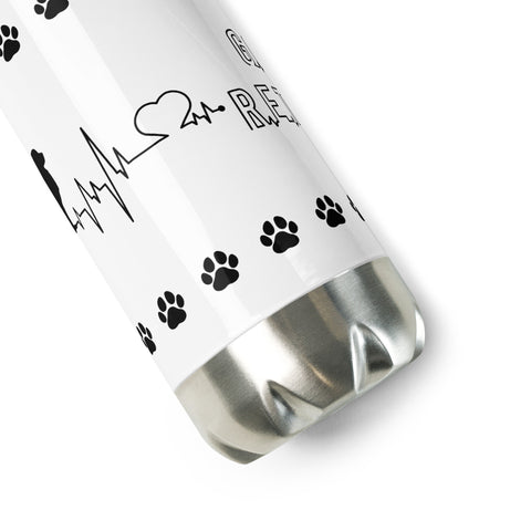 Golden Retriever [Show] | Heartbeat | 17 oz Stainless Steel Water Bottle