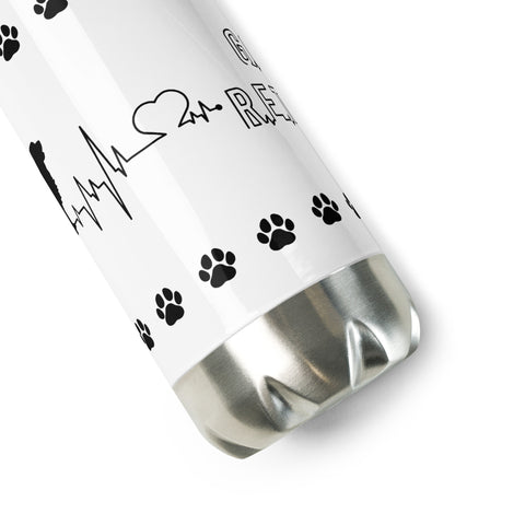 Golden Retriever [Field] | Heartbeat | 17 oz Stainless Steel Water Bottle