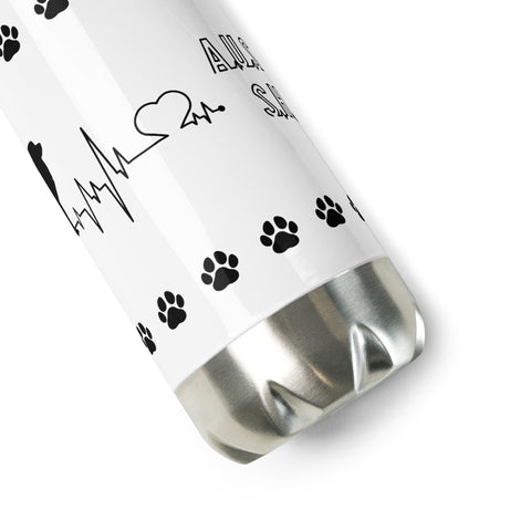 Australian Shepherd | Heartbeat | 17 oz Stainless Steel Water Bottle