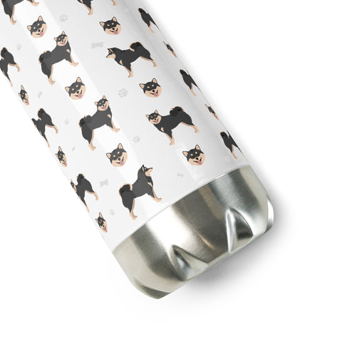 Shiba Inu | Illustrated | 17 oz Stainless Steel Water Bottle