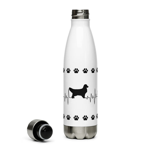 Golden Retriever [Show] | Heartbeat | 17 oz Stainless Steel Water Bottle