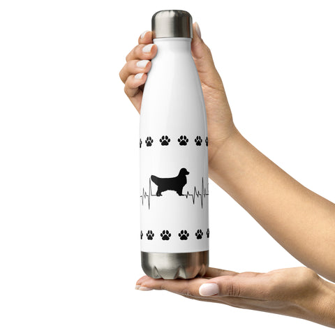 Golden Retriever [Show] | Heartbeat | 17 oz Stainless Steel Water Bottle