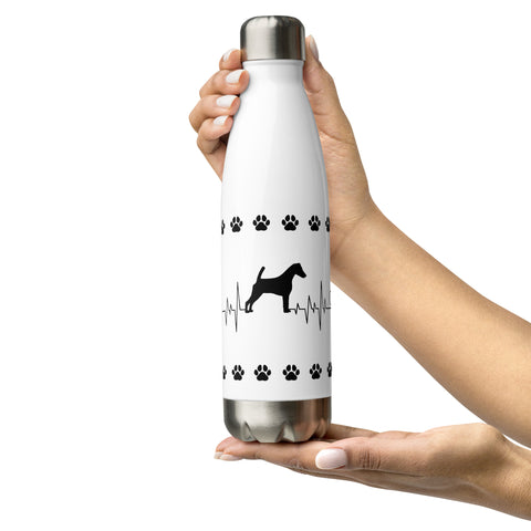 Smooth Fox Terrier | Heartbeat | 17 oz Stainless Steel Water Bottle