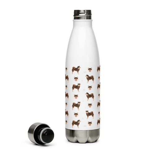 Shiba Inu | Illustrated | 17 oz Stainless Steel Water Bottle