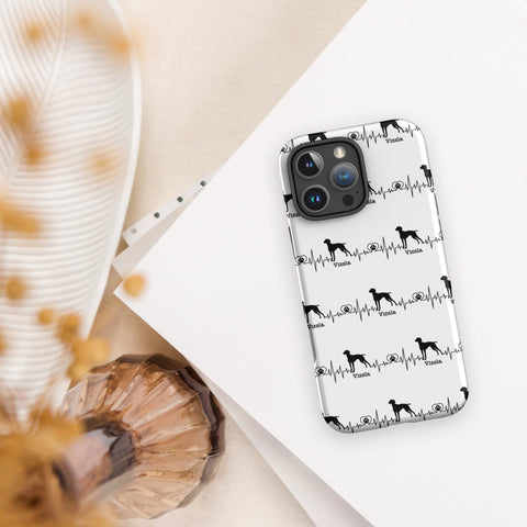 Vizsla | Heartbeat | iPhone® Tough Case | White