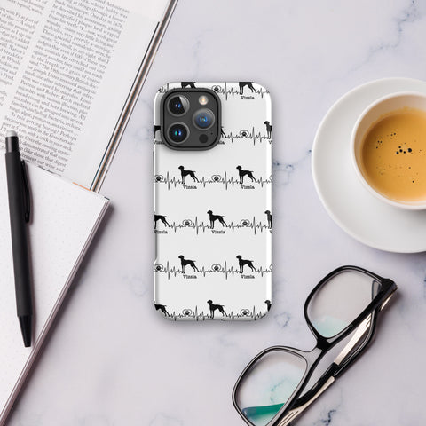 Vizsla | Heartbeat | iPhone® Tough Case | White