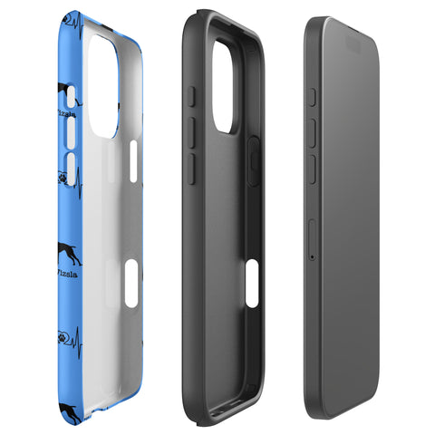 Vizsla | Heartbeat | iPhone® Tough Case | Blue