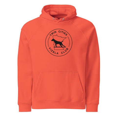 Twin Cities Vizsla Club | Unisex Orange Field Hoodie | Large Logo