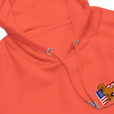 Vizsla Club of America | Unisex Orange Field Hoodie | Small Logo