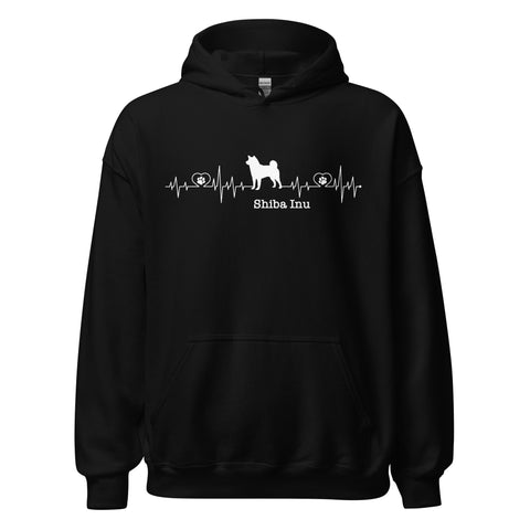 Shiba Inu | Heartbeat | Unisex Heavy Blend Hoodie