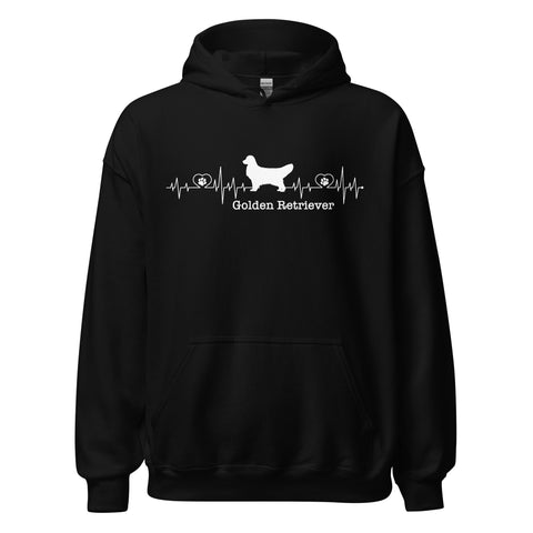 Golden Retriever [Show] | Heartbeat | Unisex Heavy Blend Hoodie