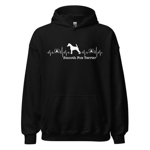 Smooth Fox Terrier | Heartbeat | Unisex Heavy Blend Hoodie