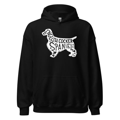 English Cocker Spaniel | Silhouette | Unisex Heavy Blend Hoodie