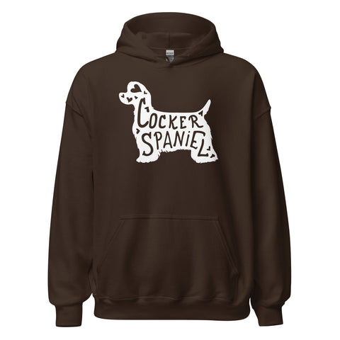 American Cocker Spaniel | Silhouette | Unisex Heavy Blend Hoodie