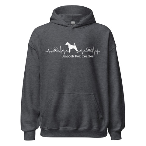 Smooth Fox Terrier | Heartbeat | Unisex Heavy Blend Hoodie