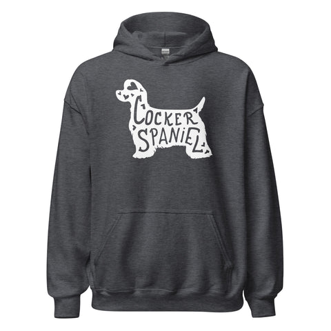 American Cocker Spaniel | Silhouette | Unisex Heavy Blend Hoodie