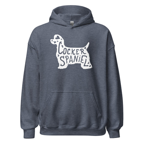 American Cocker Spaniel | Silhouette | Unisex Heavy Blend Hoodie