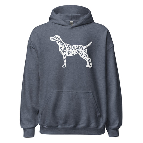 German Shorthaired Pointer | Silhouette | Unisex Heavy Blend Hoodie