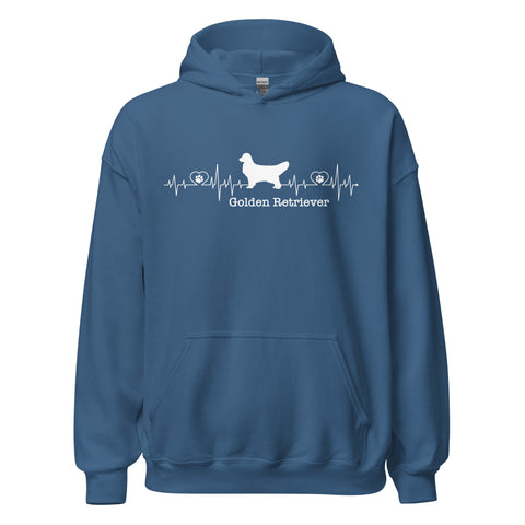 Golden Retriever [Show] | Heartbeat | Unisex Heavy Blend Hoodie