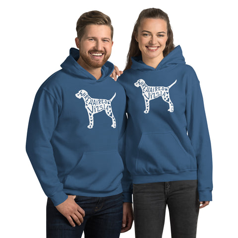 Wirehaired Vizsla | Silhouette | Unisex Heavy Blend Hoodie