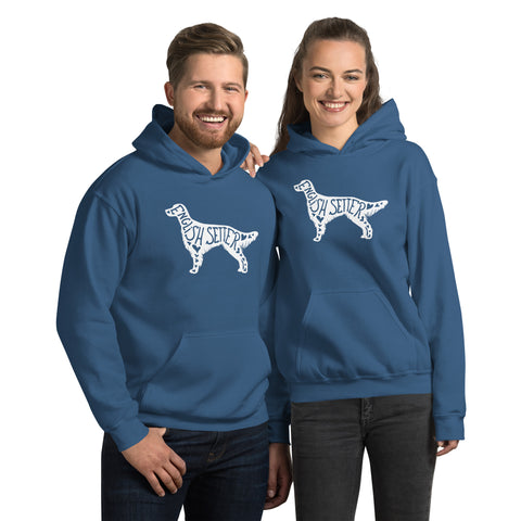 English Setter | Silhouette | Unisex Heavy Blend Hoodie