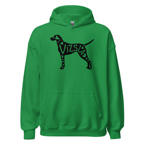 Vizsla | Silhouette | Unisex Heavy Blend Hoodie