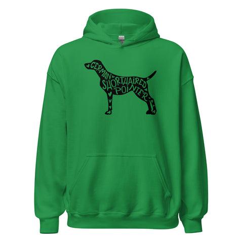 German Shorthaired Pointer | Silhouette | Unisex Heavy Blend Hoodie