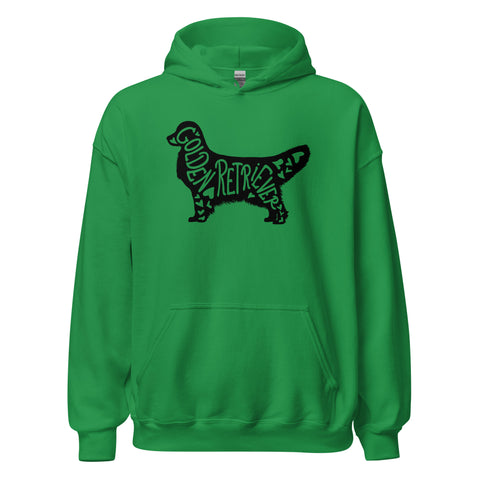 Golden Retriever [Show] | Silhouette | Unisex Heavy Blend Hoodie