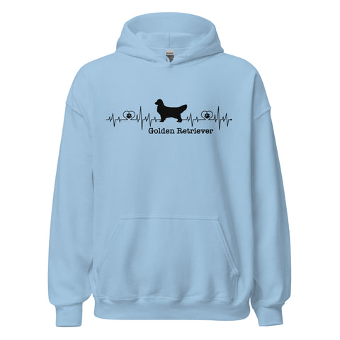 Golden Retriever [Show] | Heartbeat | Unisex Heavy Blend Hoodie