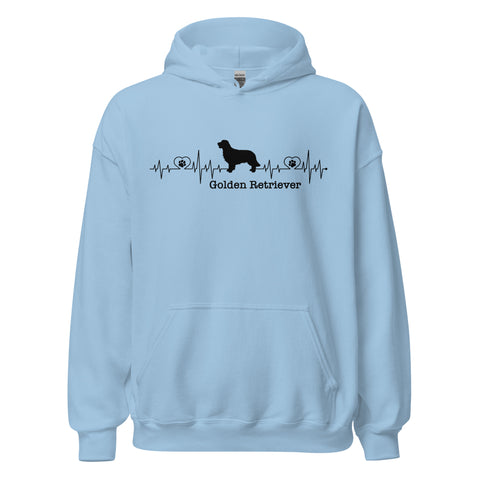 Golden Retriever [Field] | Heartbeat | Unisex Heavy Blend Hoodie