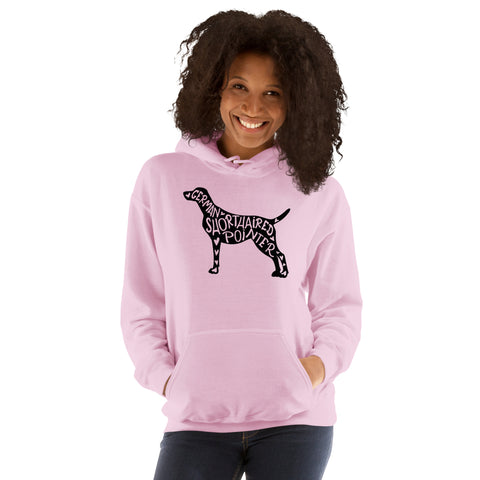 German Shorthaired Pointer | Silhouette | Unisex Heavy Blend Hoodie