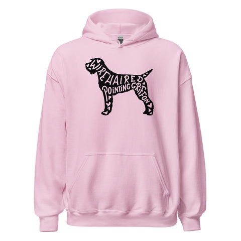 Wirehaired Pointing Griffon | Silhouette | Unisex Heavy Blend Hoodie