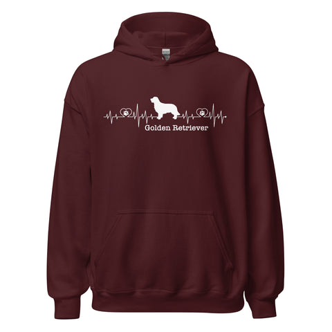 Golden Retriever [Field] | Heartbeat | Unisex Heavy Blend Hoodie