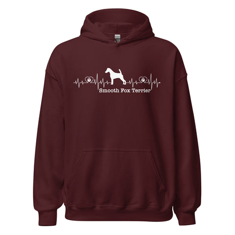 Smooth Fox Terrier | Heartbeat | Unisex Heavy Blend Hoodie