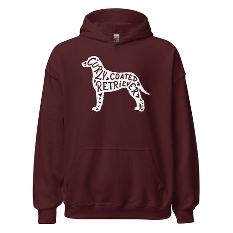 Curly-Coated Retriever | Silhouette | Unisex Heavy Blend Hoodie