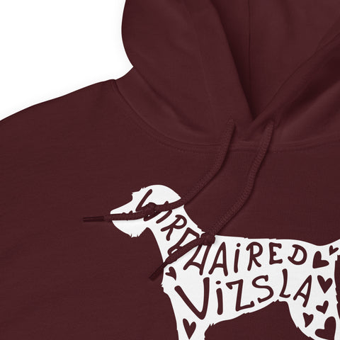 Wirehaired Vizsla | Silhouette | Unisex Heavy Blend Hoodie