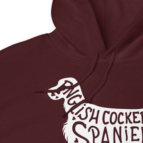 English Cocker Spaniel | Silhouette | Unisex Heavy Blend Hoodie