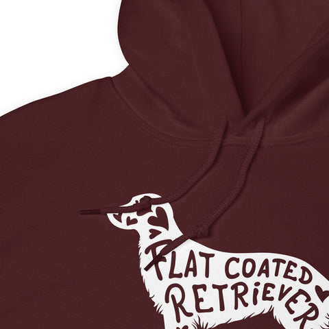 Flat-Coated Retriever | Silhouette | Unisex Heavy Blend Hoodie