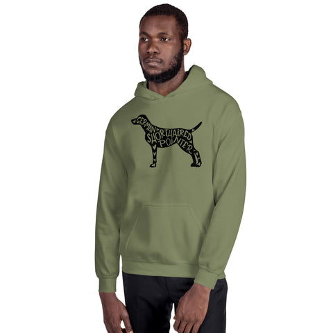 German Shorthaired Pointer | Silhouette | Unisex Heavy Blend Hoodie