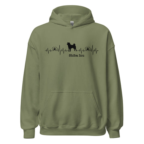 Shiba Inu | Heartbeat | Unisex Heavy Blend Hoodie