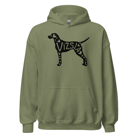 Vizsla | Silhouette | Unisex Heavy Blend Hoodie