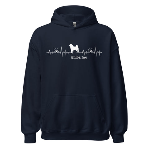 Shiba Inu | Heartbeat | Unisex Heavy Blend Hoodie