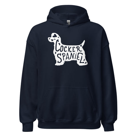 American Cocker Spaniel | Silhouette | Unisex Heavy Blend Hoodie