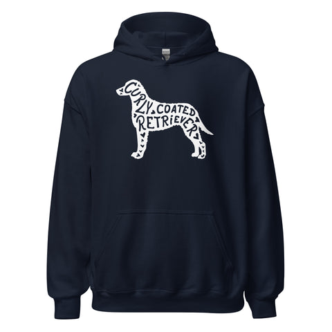 Curly-Coated Retriever | Silhouette | Unisex Heavy Blend Hoodie